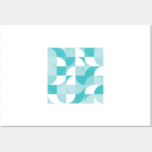 Modern Geometric (Water) Posters and Art